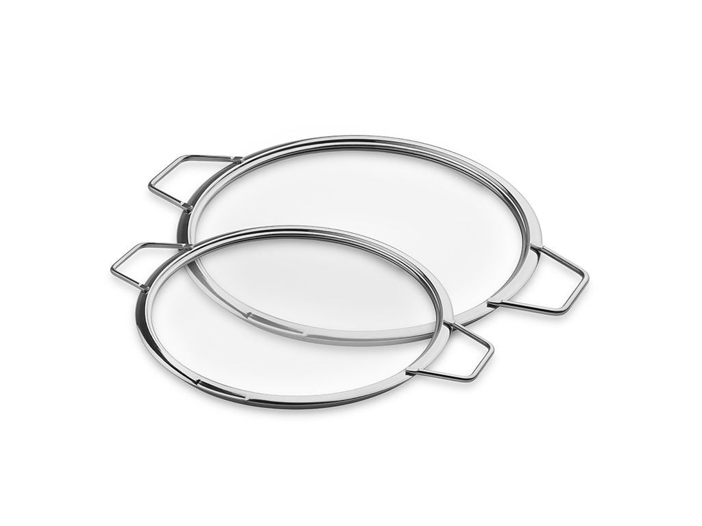 STOHOVATELNÉ SKLENĚNÉ POKLICE – 24/ 28 CM – 2 KS - 1