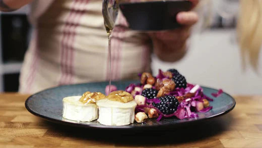 Inspirace - Salát s grilovaným kozím sýrem