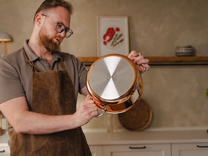MĚDĚNÝ HYBRIDNÍ NEPŘILNAVÝ HRNEC 24 CM - 6