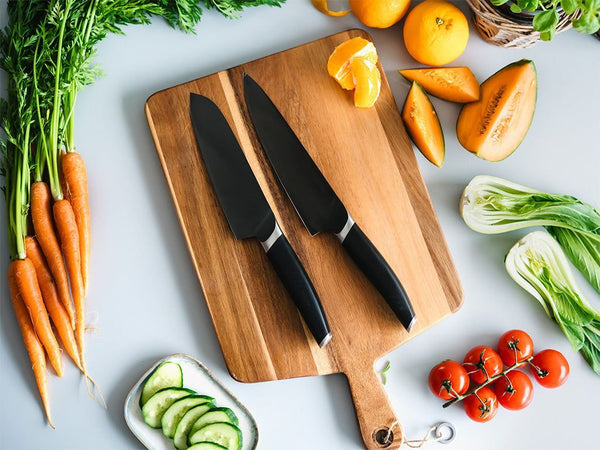2-DÍLNÁ SADA NOŽŮ ŠÉFKUCHAŘ A SANTOKU