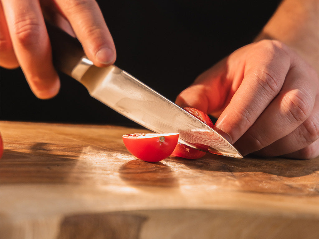 Sada damaškových nožů – kuchařský & santoku