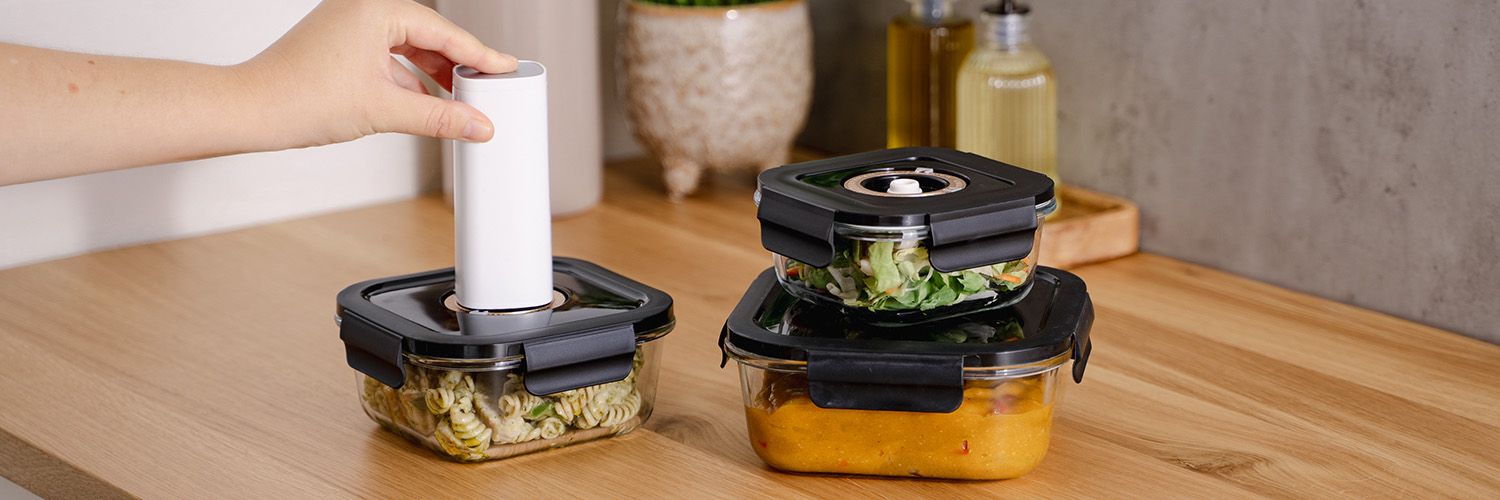 ČTVERECÍ VAKUOVÁ SKLENĚNÁ NÁDOBA – 800ML