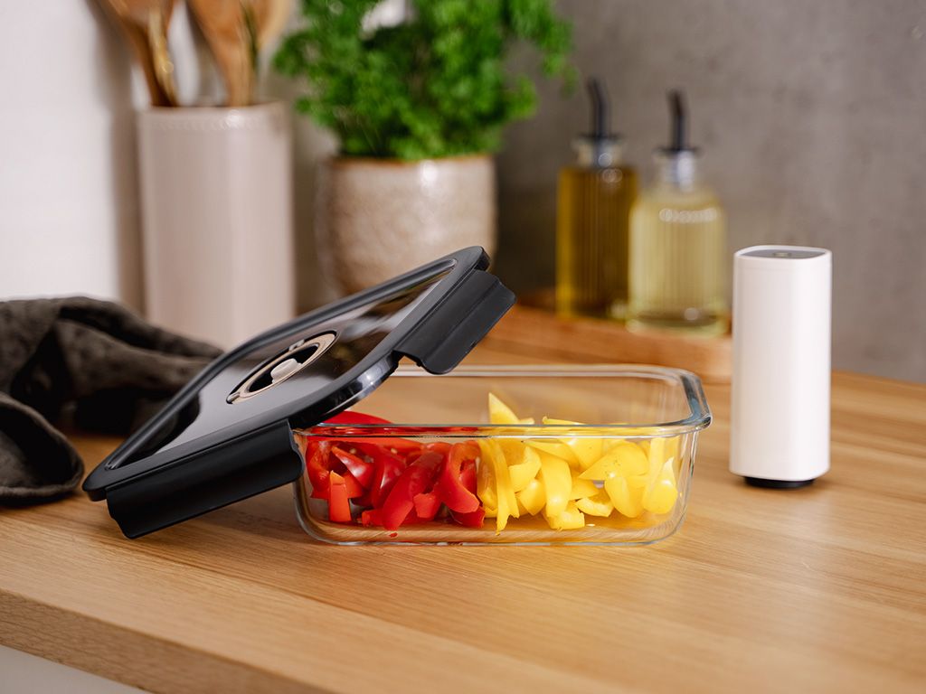 OBDÉLNÍKOVÁ VAKUOVÁ SKLENĚNÁ NÁDOBA – 1480ML – SET – 4KS - 2