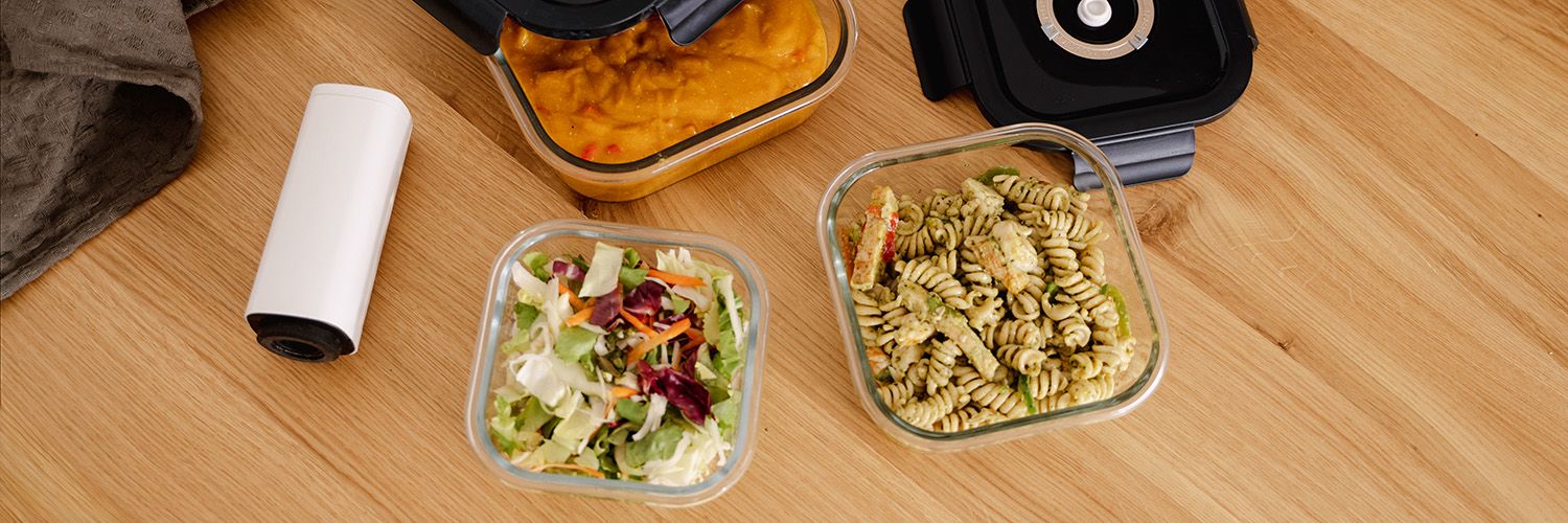 OBDÉLNÍKOVÁ VAKUOVÁ SKLENĚNÁ NÁDOBA – 630ML – SET – 4KS