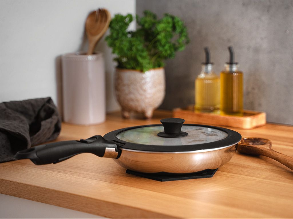 MIXED FRYING PAN WITH DETACHABLE HANDLE SET 2-PC - 7