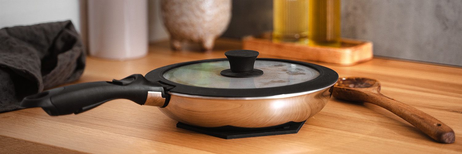 SADA SKLENĚNÝCH POKLIC PRO ODNÍMATELNOU RUKOJEŤ – 26/28 CM