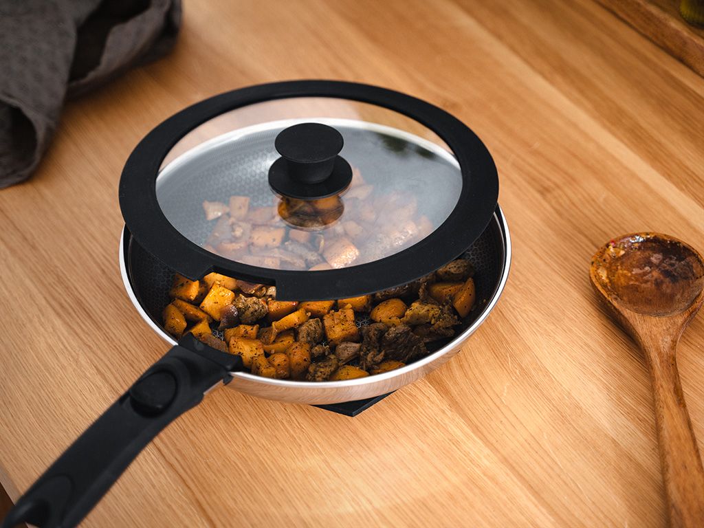 MIXED FRYING PAN WITH DETACHABLE HANDLE 3-PC SET - 7