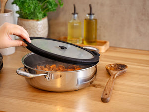 VÍKO ZE SKLA NA UCHOVÁVÁNÍ – 24 CM - 5