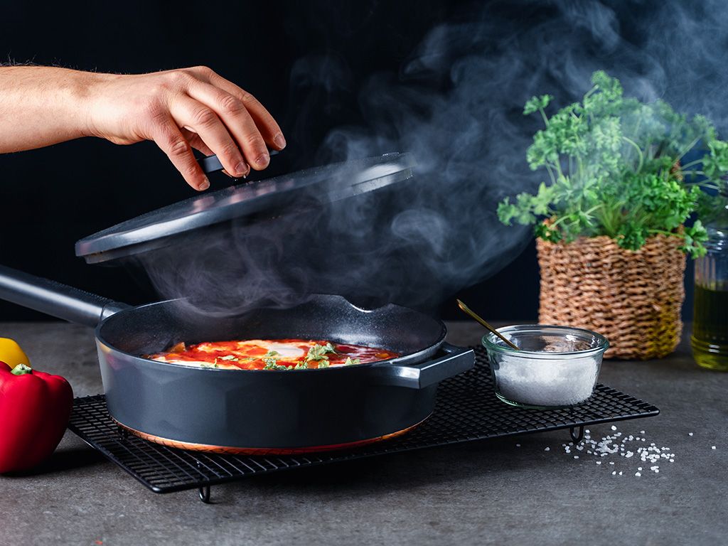 MĚDĚNÁ PÁNEV SAUTÉ MAGMA 28 CM - 3