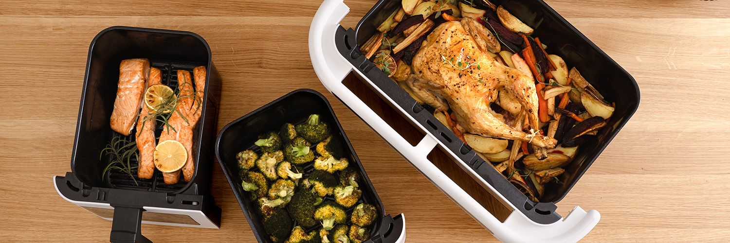 HORKOVZDUŠNÁ FRITÉZA  – DUAL – KOMPLETNÍ SADA