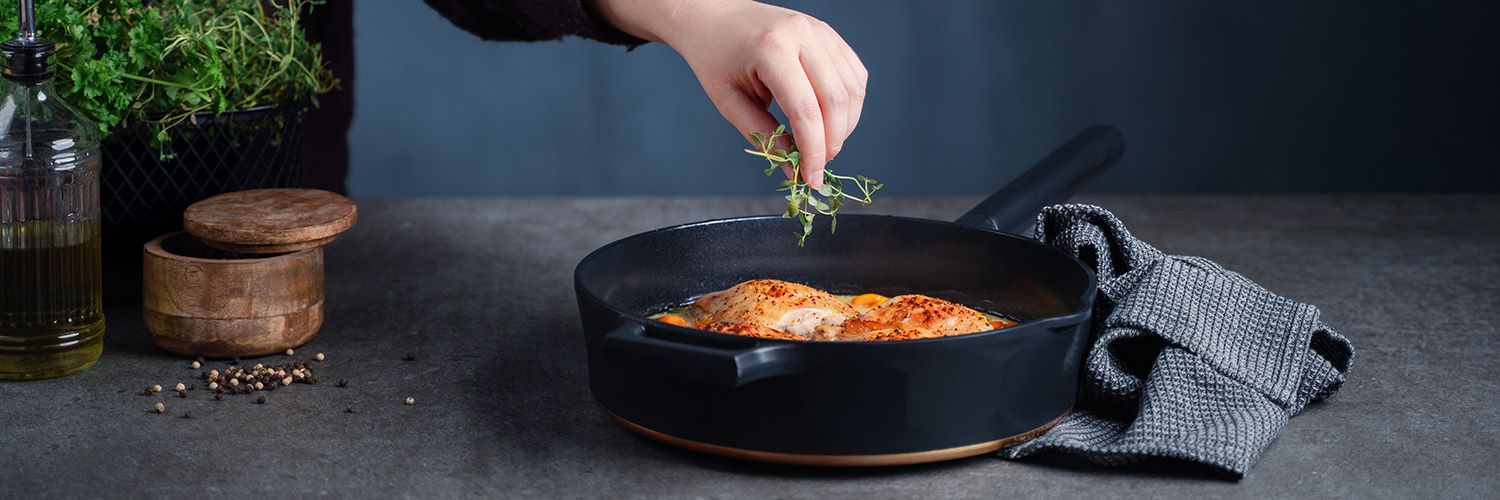 MĚDĚNÁ PÁNEV SAUTÉ MAGMA 28 CM - 6