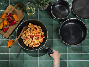 SADA WOK S ODJÍMATNÝMI RUKOJETMI 30CM - 3