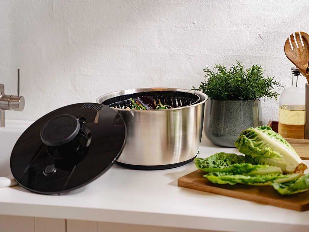 ODSTŘEDIVKA NA SALÁT Z NEREZOVÉ OCELI - 8