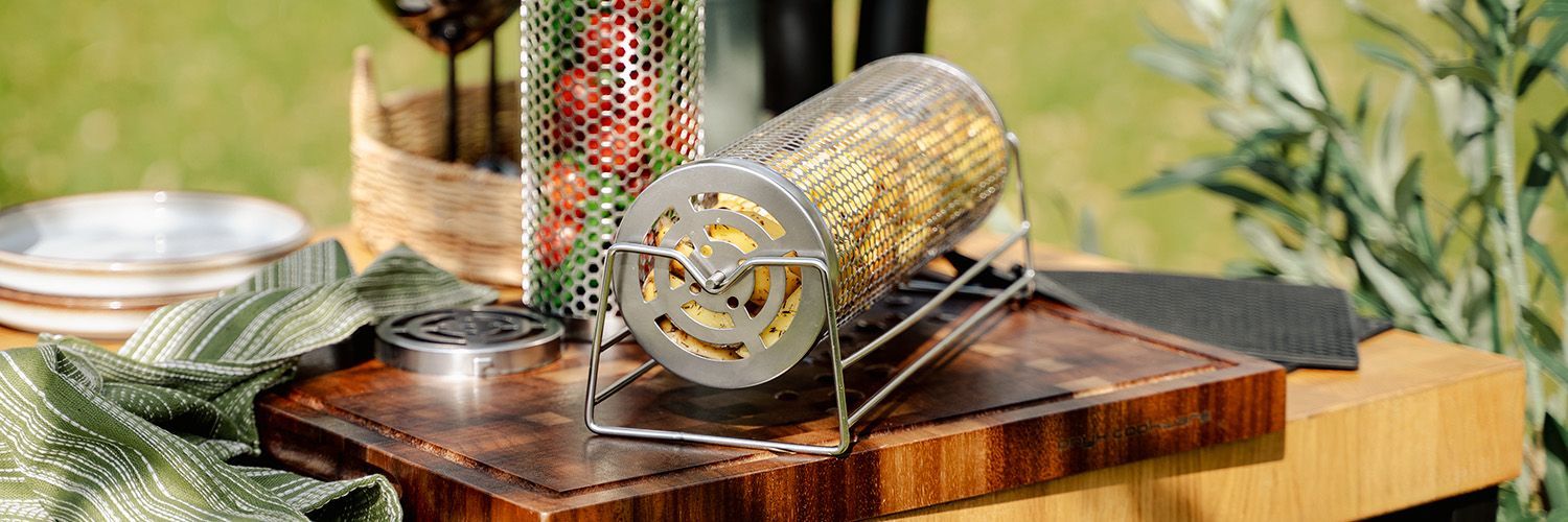 LARGE GRILL BASKET CYLINDER – 4PC - 8