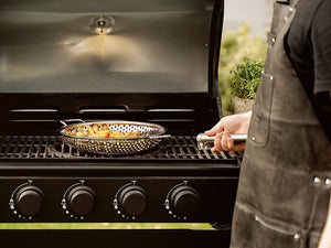 BBQ GRILOVACÍ PÁNEV S ODNÍMATELNOU RUKOJETÍ 28 CM