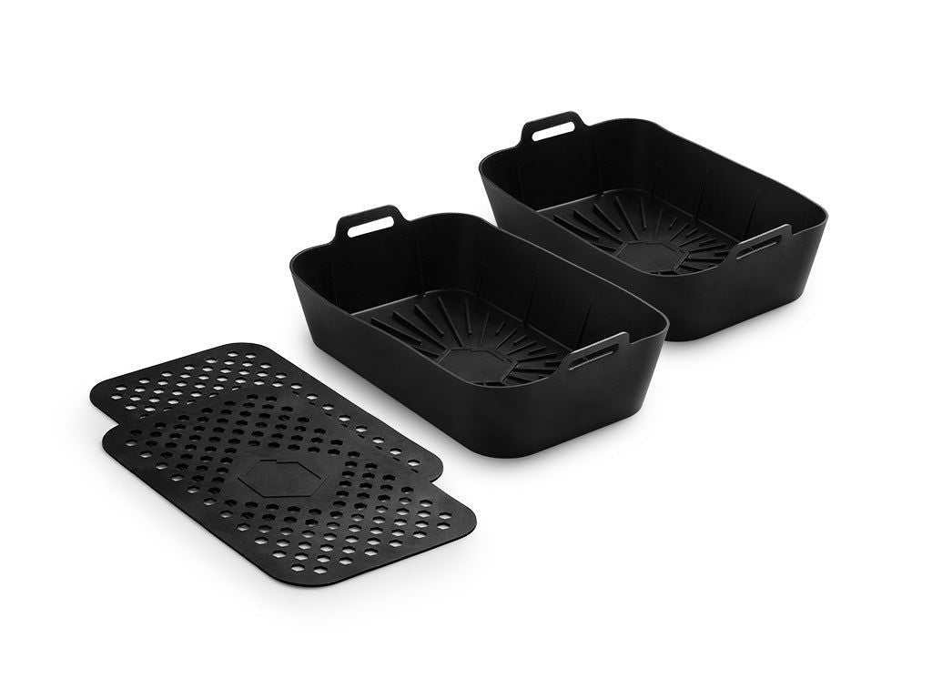 VLOŽKA A PODLOŽKY DO HORKOVZDUŠNÉ FRITÉZY - 3 DÍLNÁ SADA – DUAL