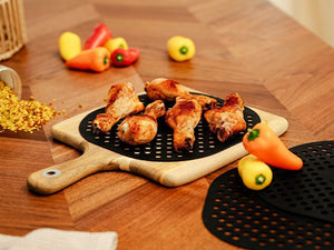 VLOŽKA A PODLOŽKY DO HORKOVZDUŠNÉ FRITÉZY - 3 DÍLNÁ SADA - 8L