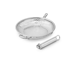 BBQ GRILOVACÍ PÁNEV S ODNÍMATELNOU RUKOJETÍ 28 CM - 2