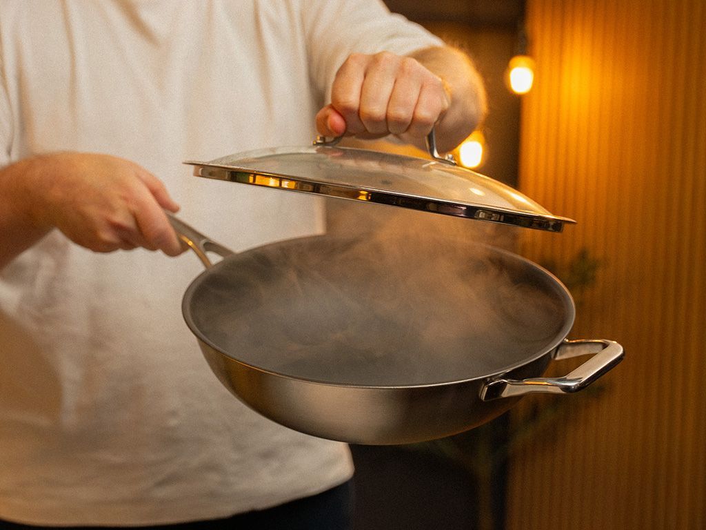 ZERO – PŘÍRODNÍ NEPŘILNAVÁ WOK PÁNEV 30 CM - 8