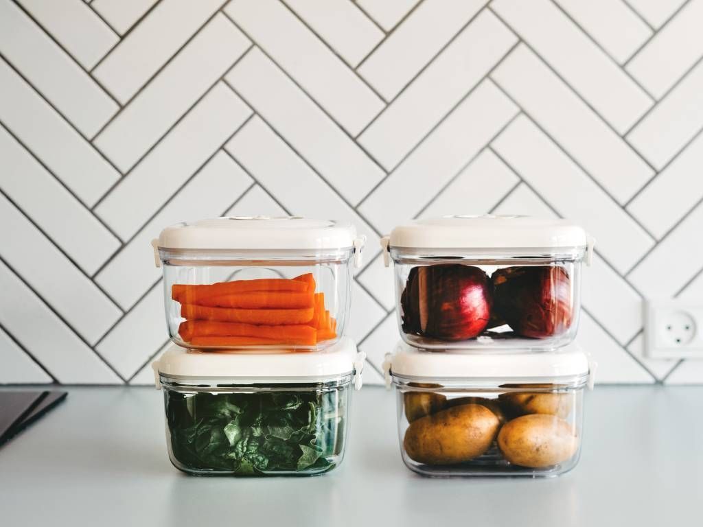 VAKUOVÝ KONTEJNER NA SKLADOVÁNÍ 1400 ML, SOUBOR - 4 KUSY