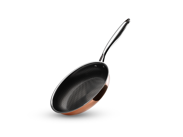 MĚDĚNÁ HYBRIDNÍ NEPŘILNAVÁ PÁNEV 24 CM - 1