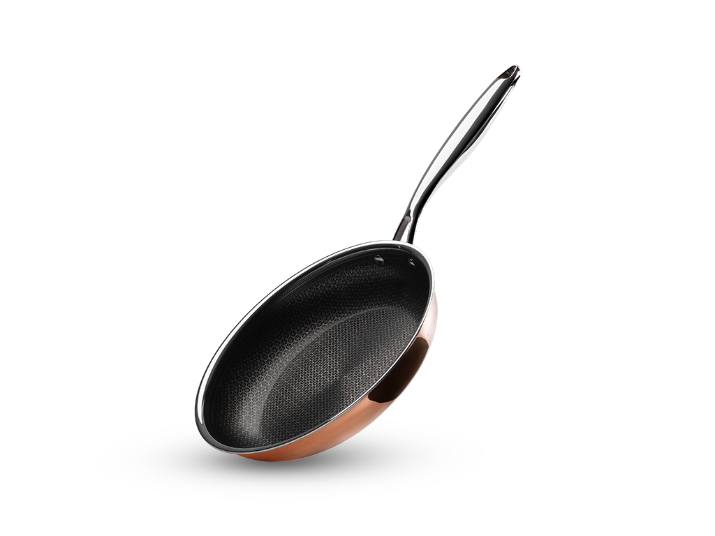 MĚDĚNÁ HYBRIDNÍ NEPŘILNAVÁ PÁNEV 26 CM - 1