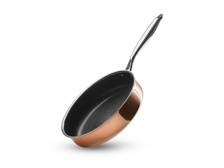 MĚDĚNÁ HYBRIDNÍ NEPŘILNAVÁ PÁNEV SAUTÉ 26 CM - 1