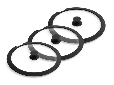 HANDLELESS GLASS LID – 3PC - 1