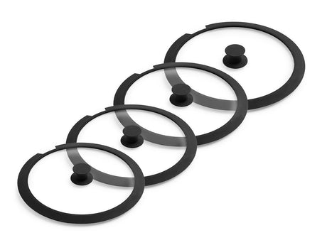 SADA SKLENĚNÝCH POKLIC PRO ODNÍMATELNOU RUKOJEŤ – 24/26/28/30 CM - 1