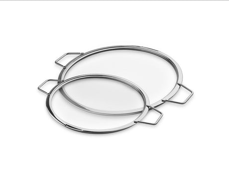 STOHOVATELNÉ SKLENĚNÉ POKLICE – 24/ 30 CM – 2 KS - 1