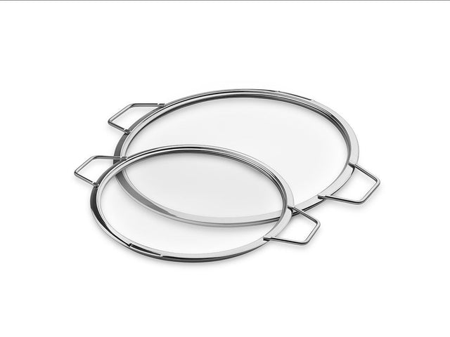 STOHOVATELNÉ SKLENĚNÉ POKLICE – 24/ 30 CM – 2 KS - 1