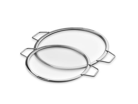 STOHOVATELNÉ SKLENĚNÉ POKLICE – 26/ 30 CM – 2 KS - 1