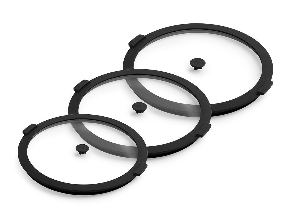 SKLENĚNÉ ÚLOŽNÉ NÁDOBY S VÍKEM – 3 KS - 1