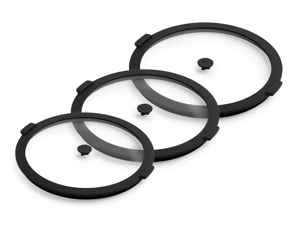 SKLENĚNÉ ÚLOŽNÉ NÁDOBY S VÍKEM – 3 KS - 1