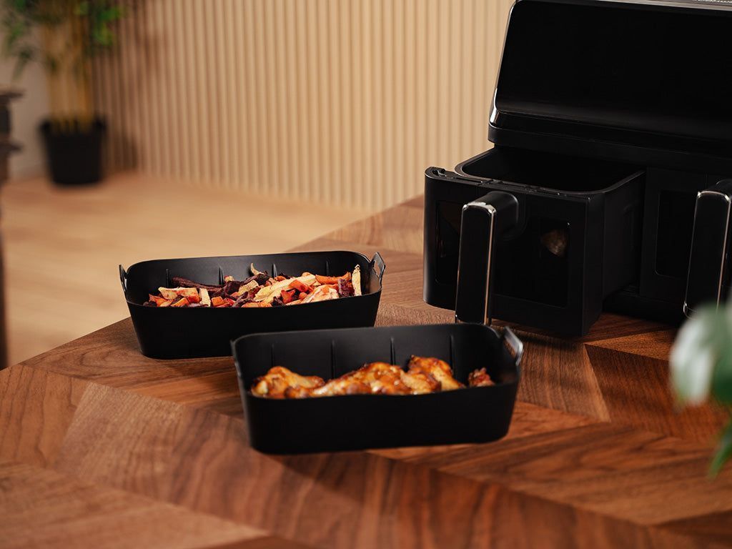 VLOŽKA A PODLOŽKY DO HORKOVZDUŠNÉ FRITÉZY - 3 DÍLNÁ SADA – DUAL - 5