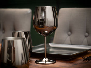 SADA NÁPOJOVÝCH SKLENIC - NEREZOVÝ VÍNOVÝ POHÁR - 3