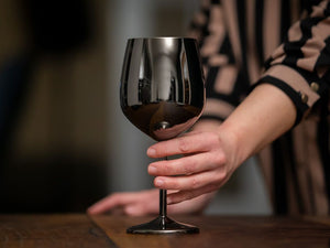 STAINLESS STEEL WINE GLASS SET 4-PC - 8