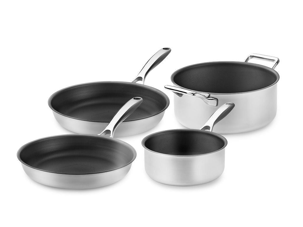 ZERO – NATURAL NON-STICK MIXED POT/PAN SET – 4PCS - 1