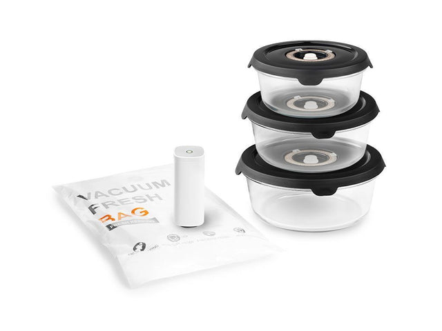 KULATÁ VAKUOVÁ SKLENICE - SADA S TAŠKOU - 1