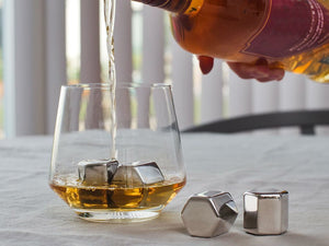 OPAKOVANĚ POUŽITELNÉ OCELOVÉ KOSTKY LEDU - 4 KUSY