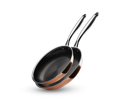 SADA MĚDĚNÉ HYBRIDNÍ NEPŘILNAVÉ PÁNVE+PÁNVE SAUTÉ - 2 KS - 1