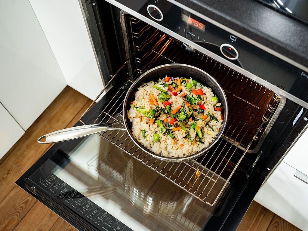2-DÍLNÁ SADA WOK A PÁNEV NA RESTOVÁNÍ