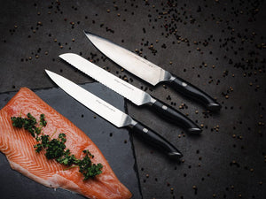 3-DÍLNÁ SADA NOŽŮ ŠÉFKUCHAŘ, NA CHLEBA A NA KRÁJENÍ - 2