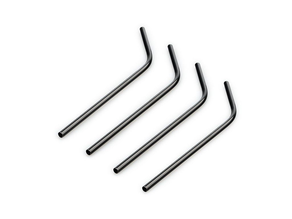REUSABLE STEEL STRAWS - CURVED - 3