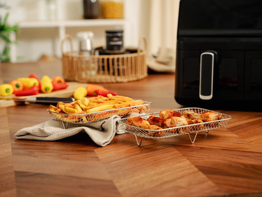 STAPLOVATELNÉ STOJANY PRO AIRFRYER DUAL