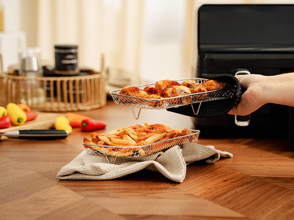 STAPLOVATELNÉ STOJANY PRO AIRFRYER DUAL