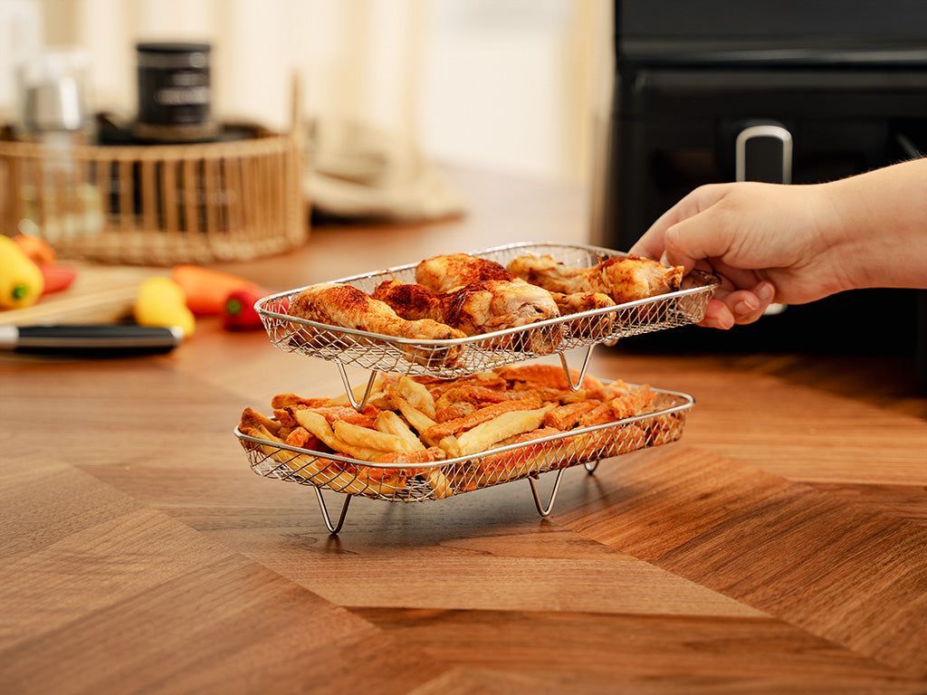 STAPLOVATELNÉ STOJANY PRO AIRFRYER DUAL - 7