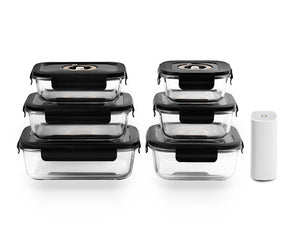 VAKUOVÁ SKLENĚNÁ NÁDOBA MIX SET – 6KS - 1