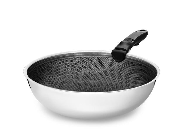 SADA WOK S ODJÍMATNÝMI RUKOJETMI 30CM - 1