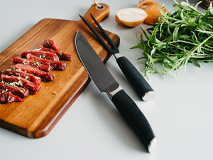 VIDLIČKA NA MĚSO + NŮŽ NA KRÁJENÍ BALENÍ - 5